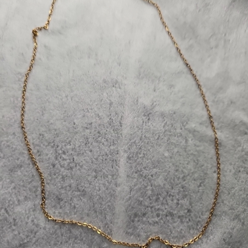 Antique 10k Yellow Gold Link Chain Necklace As-Is